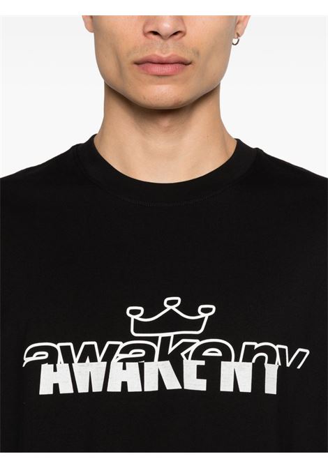 t-shirt headcrack champs uomo nera AWAKE NY | AWK-SP26-TS009BL